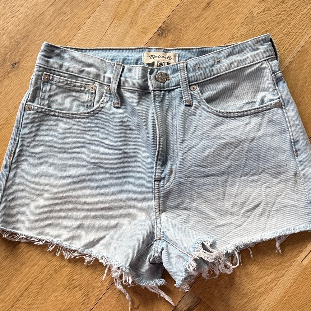 Madewell Relaxed Denim Shorts Light Wash